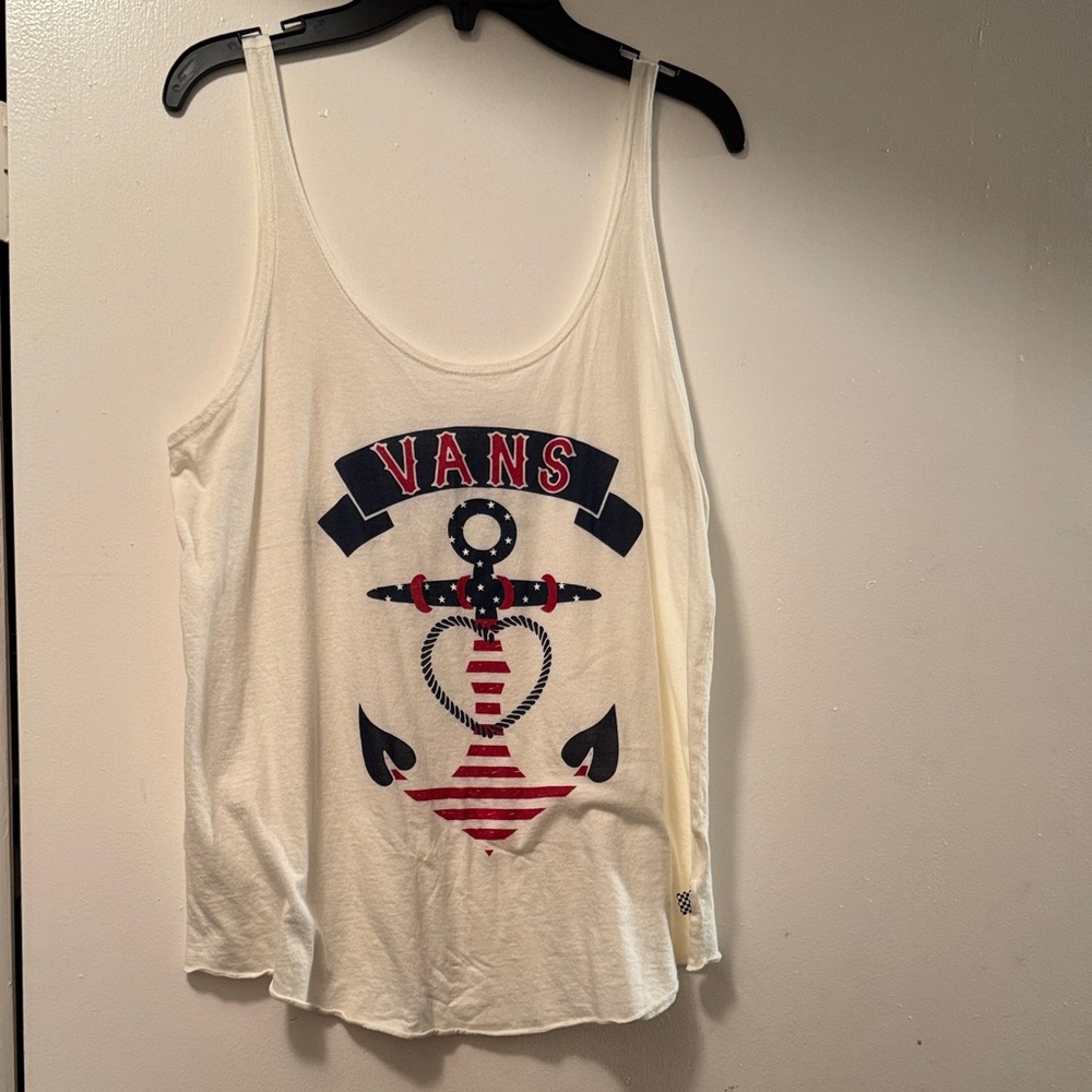 Vans Cream Anchor Graphic Women's Tank Top